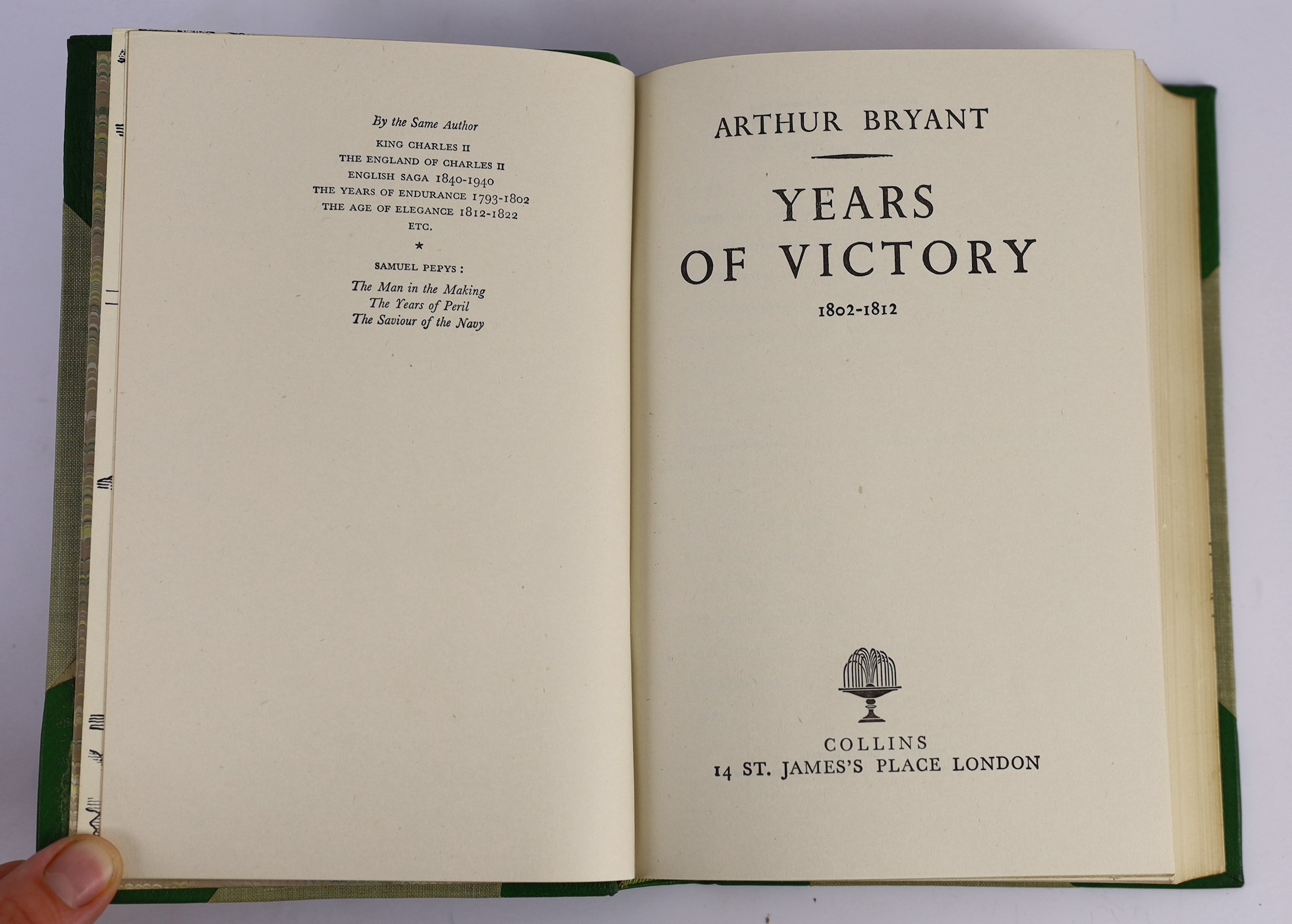 Bryant, Sir Arthur - The Story of England: Makers of the Realm; and also (same author) - The Years of Endurance ..., The Years of Victory ...; The Age of Elegance...; English Saga ... some with e/p. maps